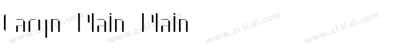 Cargo Plain Plain字体转换